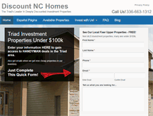 Tablet Screenshot of discountnchomes.com